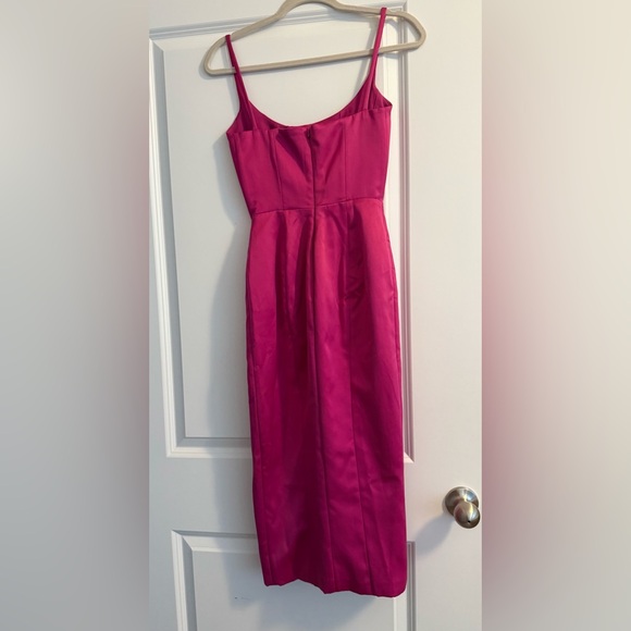 House of CB Pink Satin Slip Dress - Picture 4 of 6